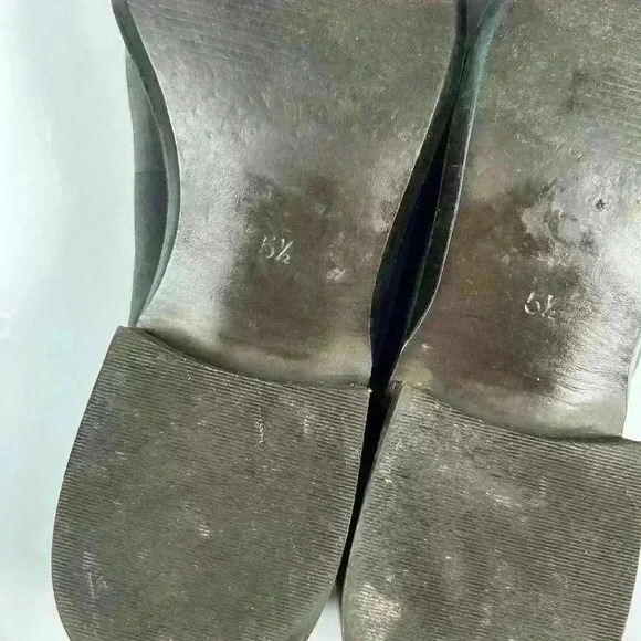 MADEWELL Black Leather Casual Low Block Heel Slip On Loafer Women Size 5.5 - 6 - Picture 7 of 8